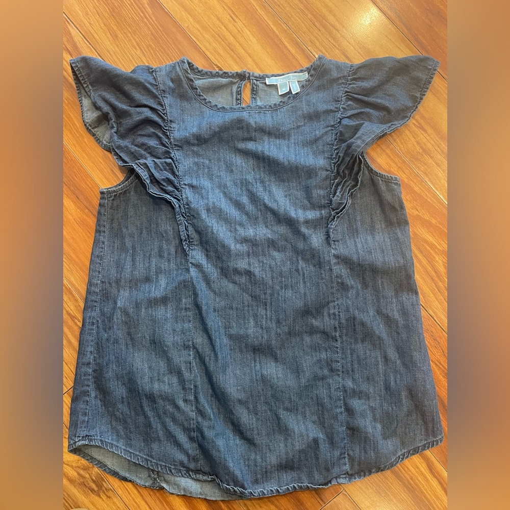 Draper James 100% cotton chambray blouse
